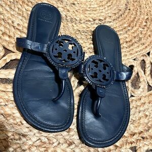 Tory Burch Leather Fringe Miller Sandal size 9